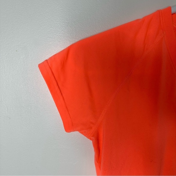 Under Armour Women’s bright orange semi fitted t-shirt size S - Picture 4 of 6